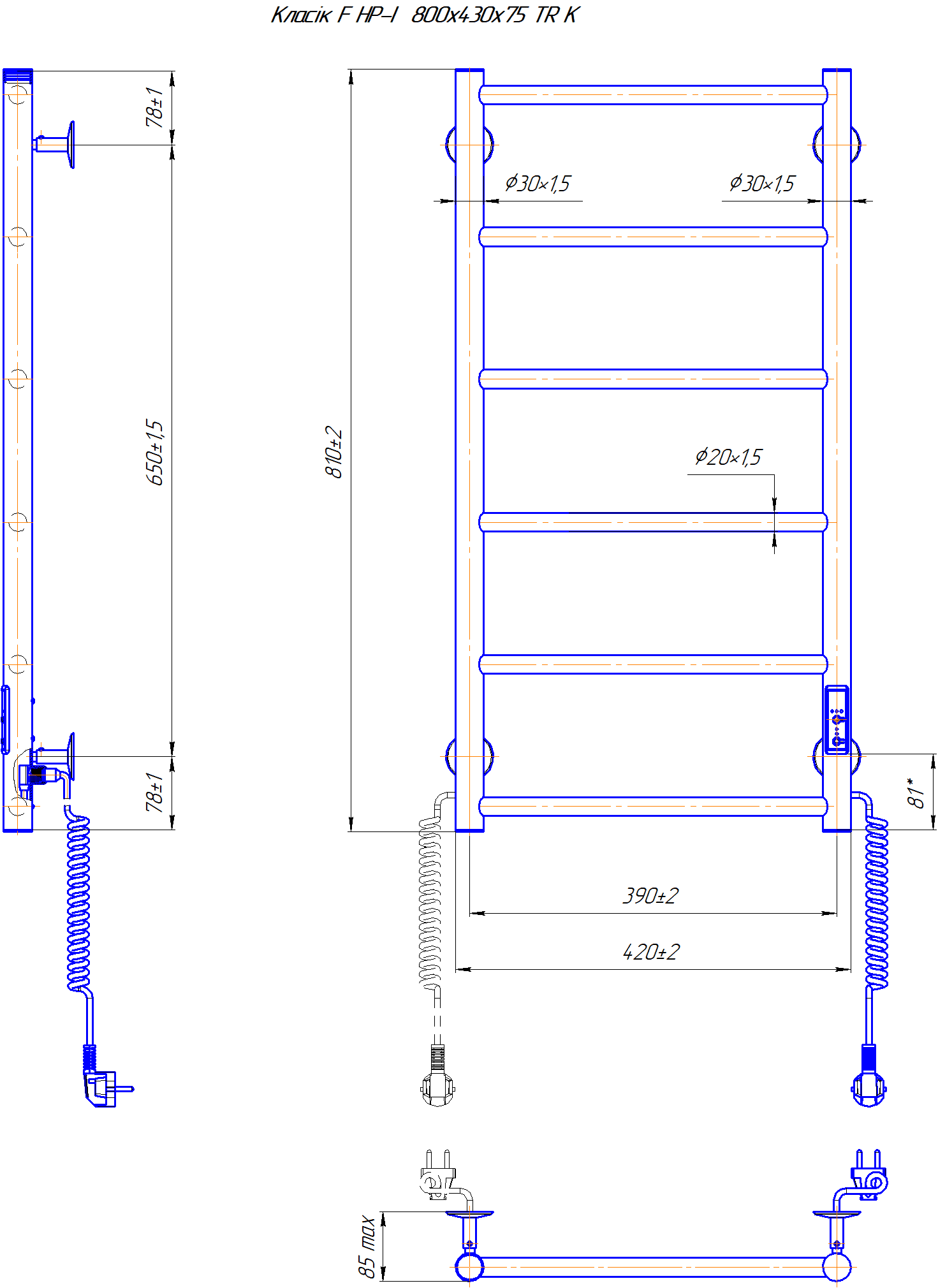 Classic Flat-I 800×430/75, Polerowany — Zdjęcie 5 z 5
