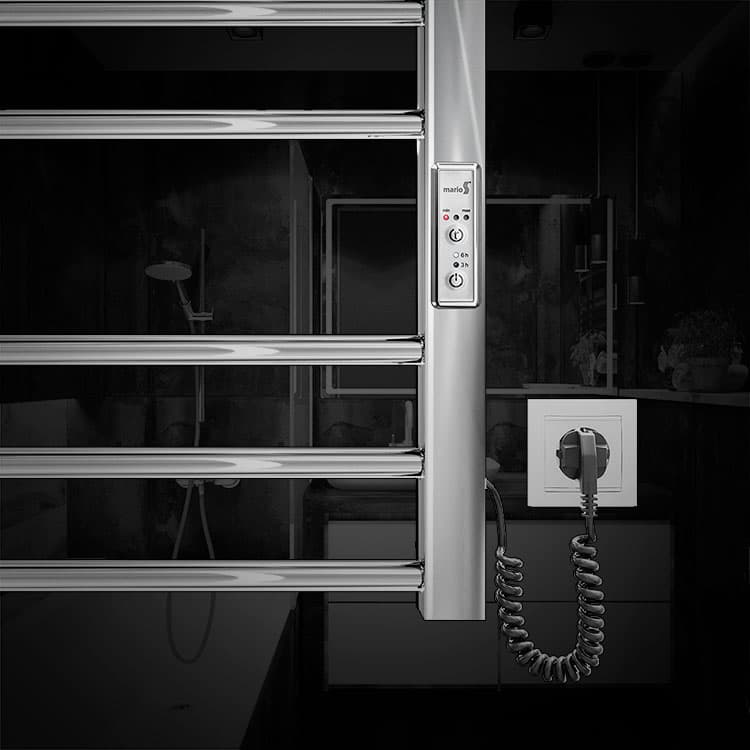 Mario Electric Towel Rails with a Dry Heater and Their Features